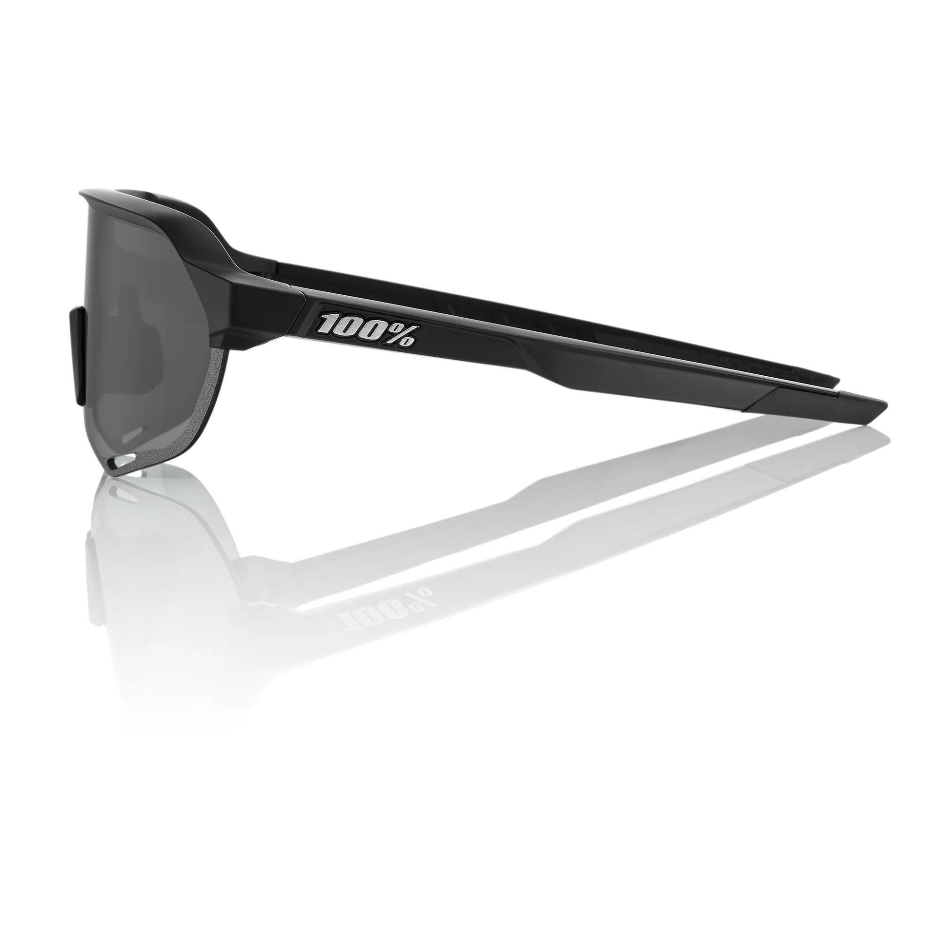 100% S2 Cycling Sunglasses - Soft Tact Black - Smoke - Image 3