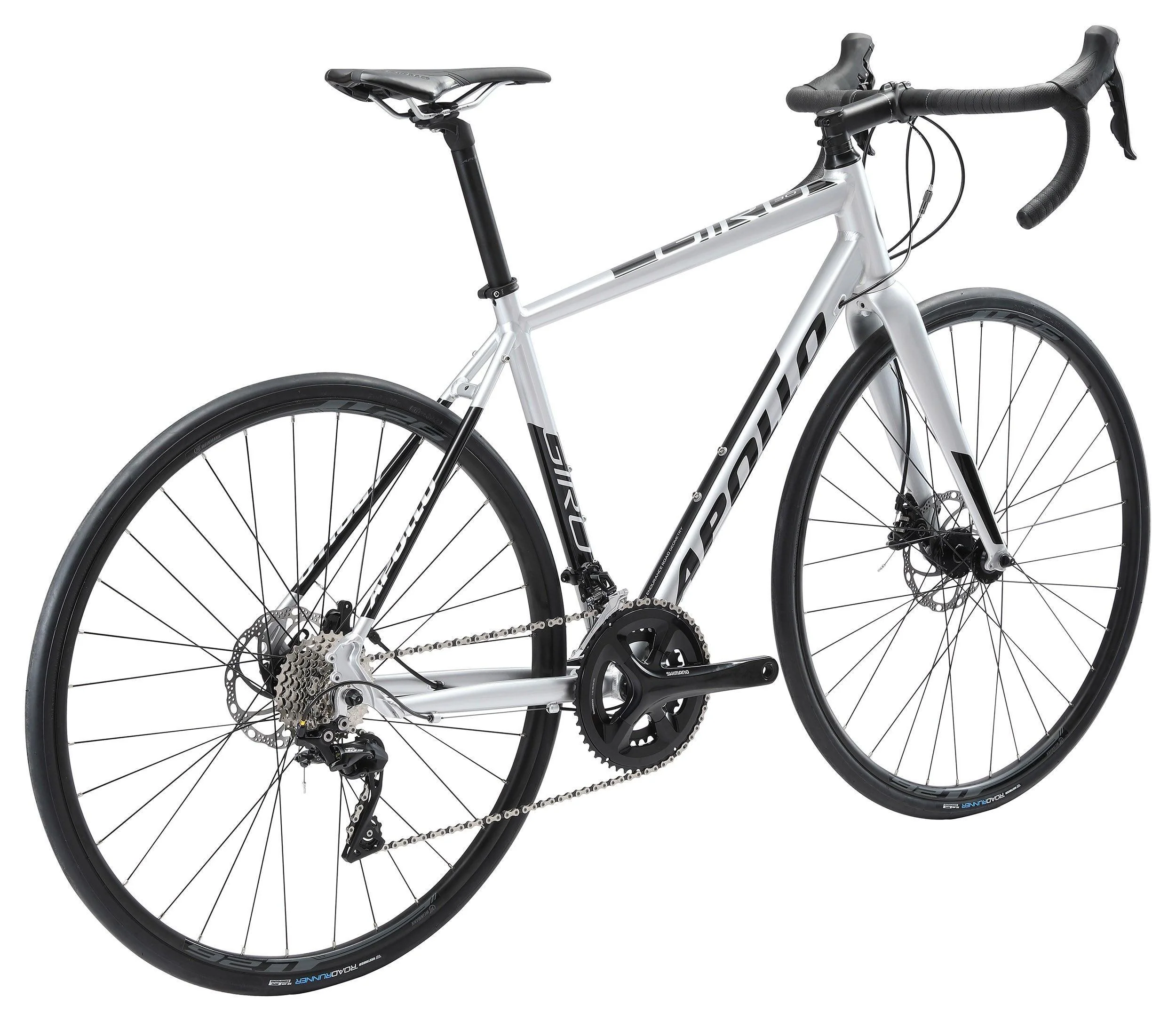 Apollo Giro 30 Road Bike - Gloss Silver / Black - Image 3