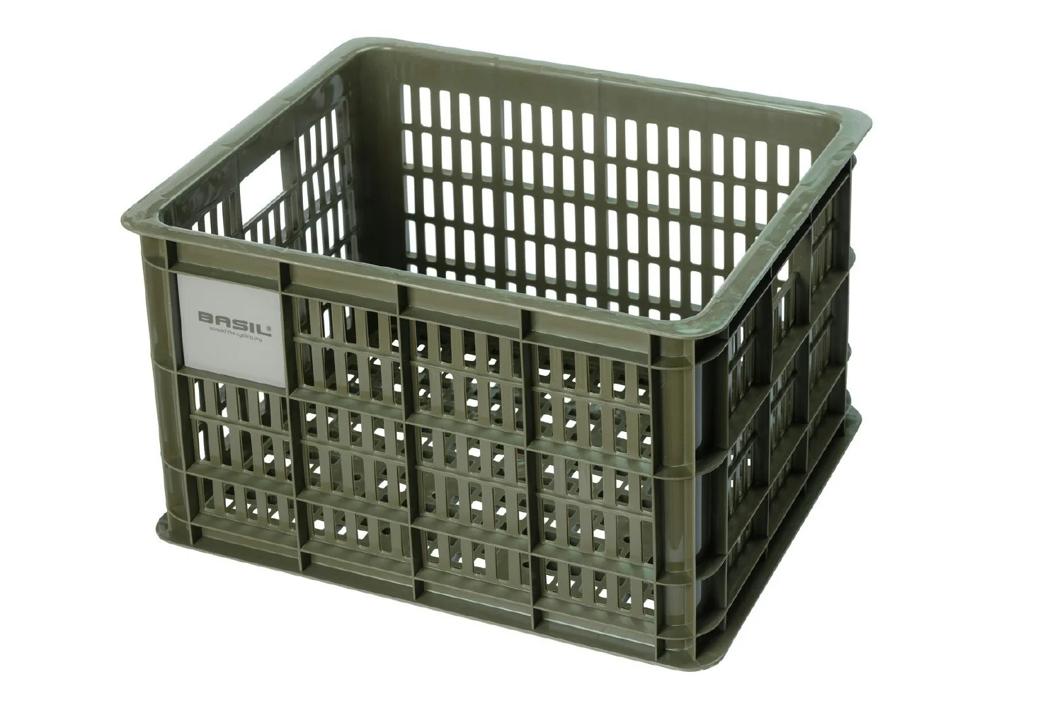 BASIL Bicycle Crate M 29.5L Recycled - Moss Green