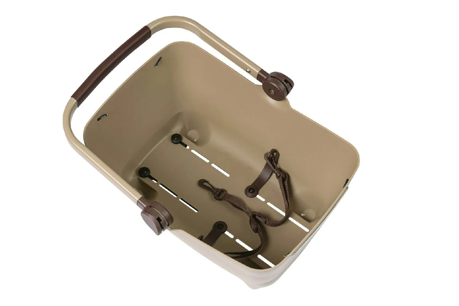 Basil BUDDY DOG Bicycle Basket MIK (Rear) - Biscotti Brown - Image 3