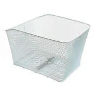BASKET - Rear Mesh, Fixed Fittings, L 41cm x W 34cm x H 25cm - White