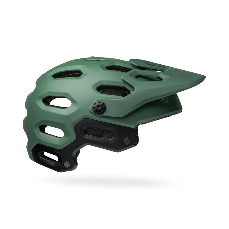 Bell Super 3R (MIPS) MTB Helmet - Matt Dark Green / Infrared - Image 7