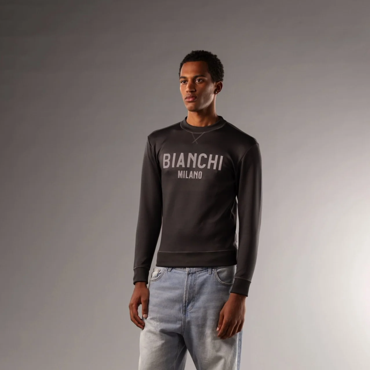 Bianchi Lifestyle Scuba Sweatshirt Unisex - Grey - Image 3
