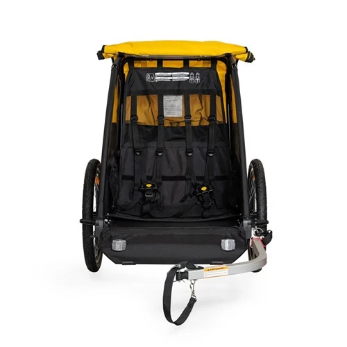 Burley Bee Double Child Trailer - Yellow - Image 3