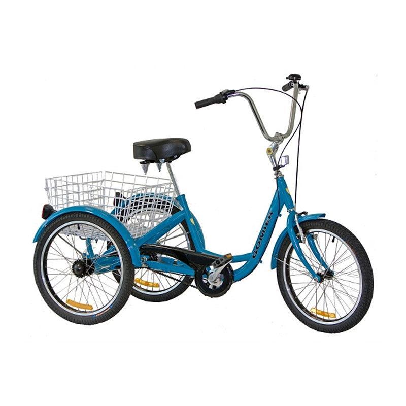 Gomier 2500 Series 20" Coaster (Footbrake) Adult Tricycle - Blue