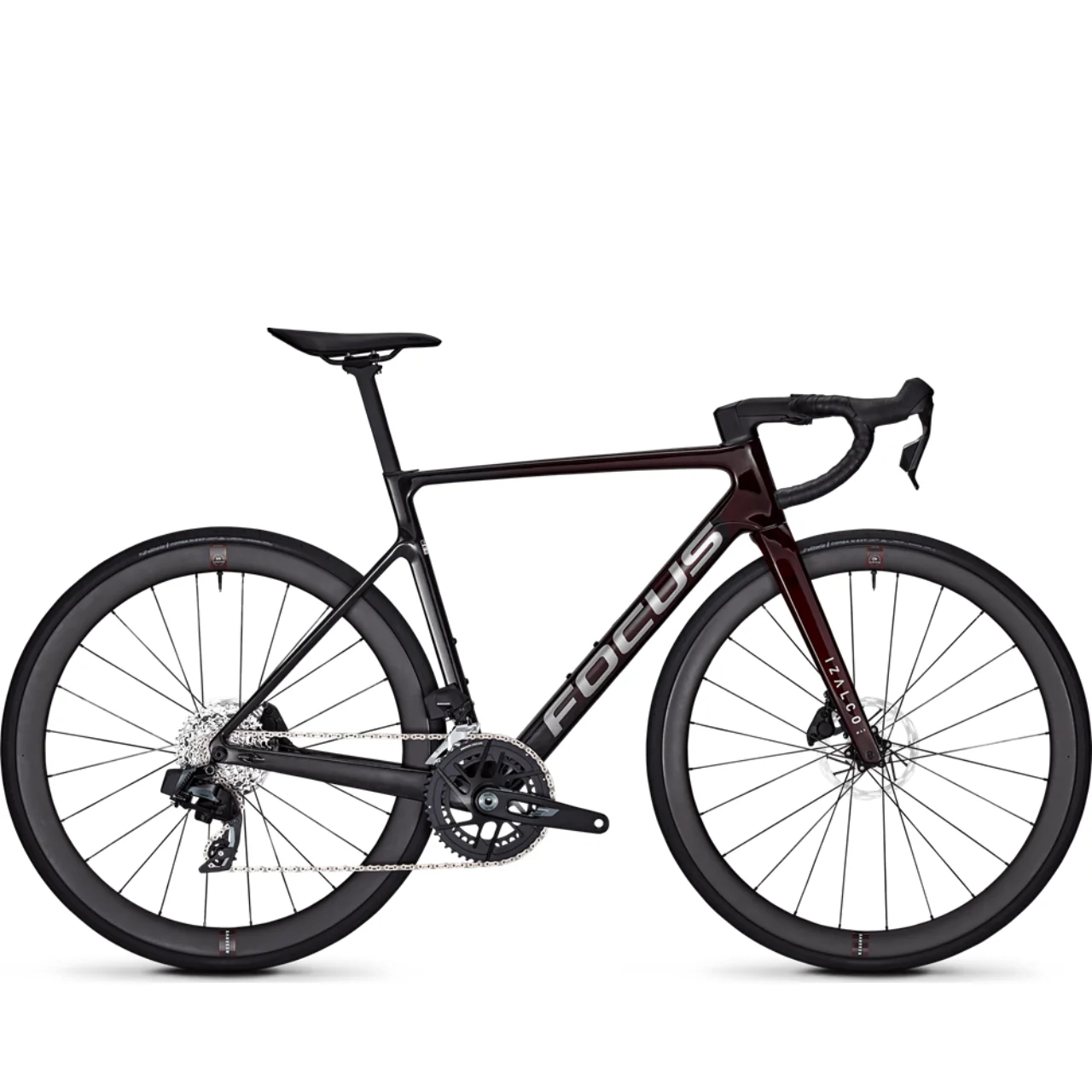 Focus Izalco Max 8.9 Road Bike - Red Tinted & Black Metalllic