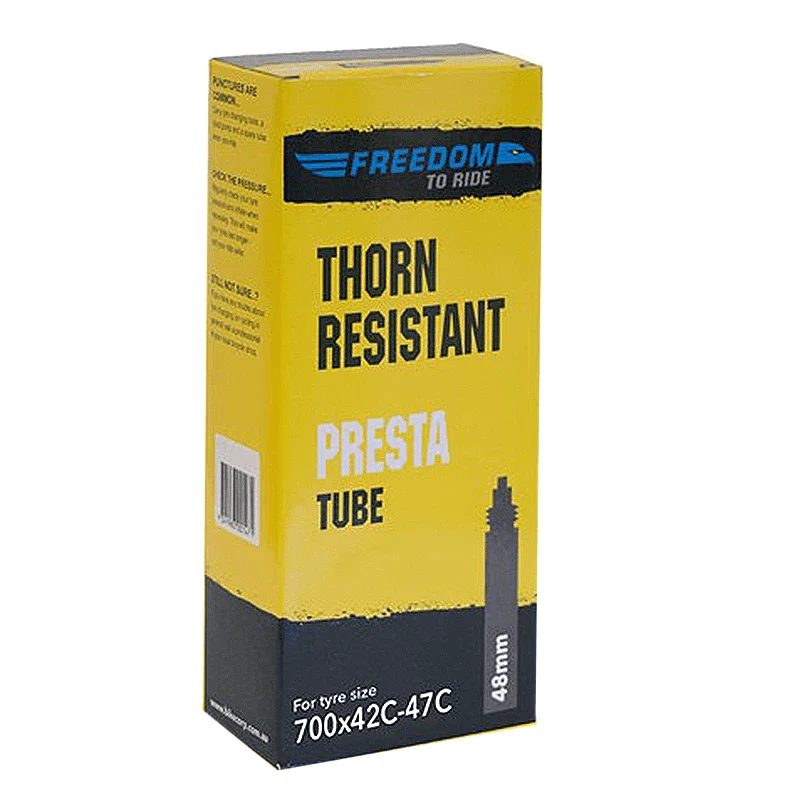 Freedom To Ride Thorn Resistant Inner Tube - Presta 48mm Valve - 700x42-47mm