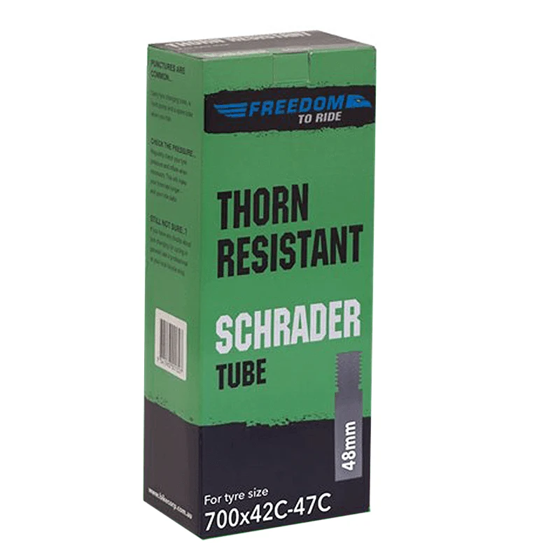 Freedom To Ride Thorn Resistant Inner Tube - Schrader 48mm Valve - 700 x 42-47mm
