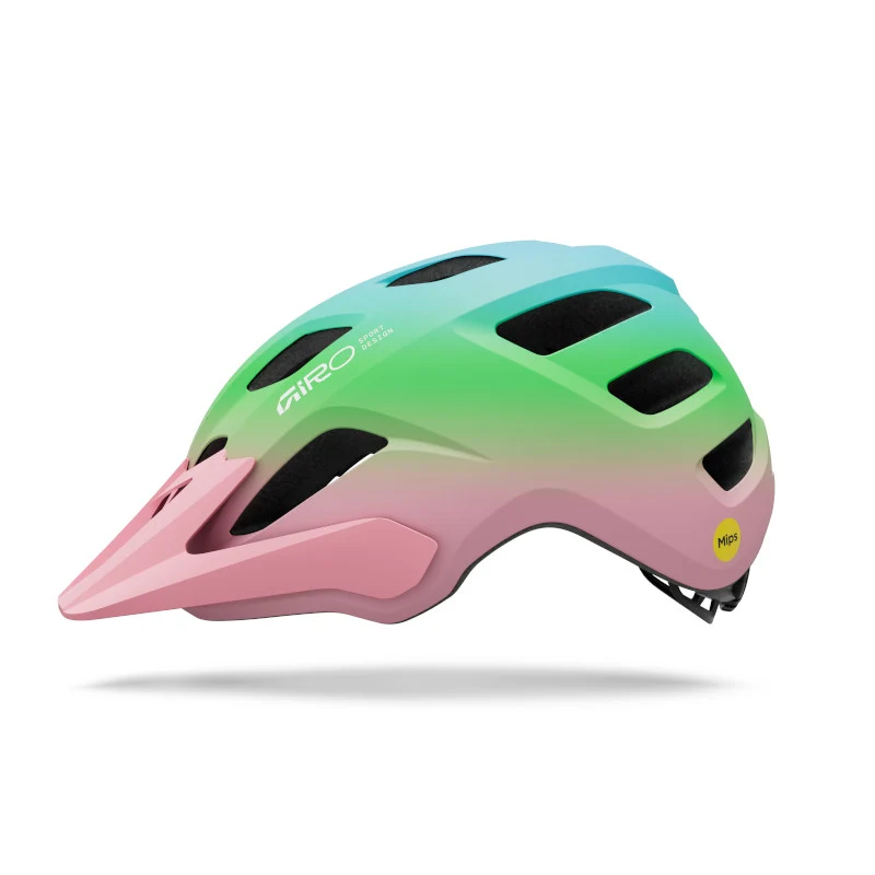 Giro Tremor Mips Helmet Child Fit - Matt Light Pink Green - Image 2