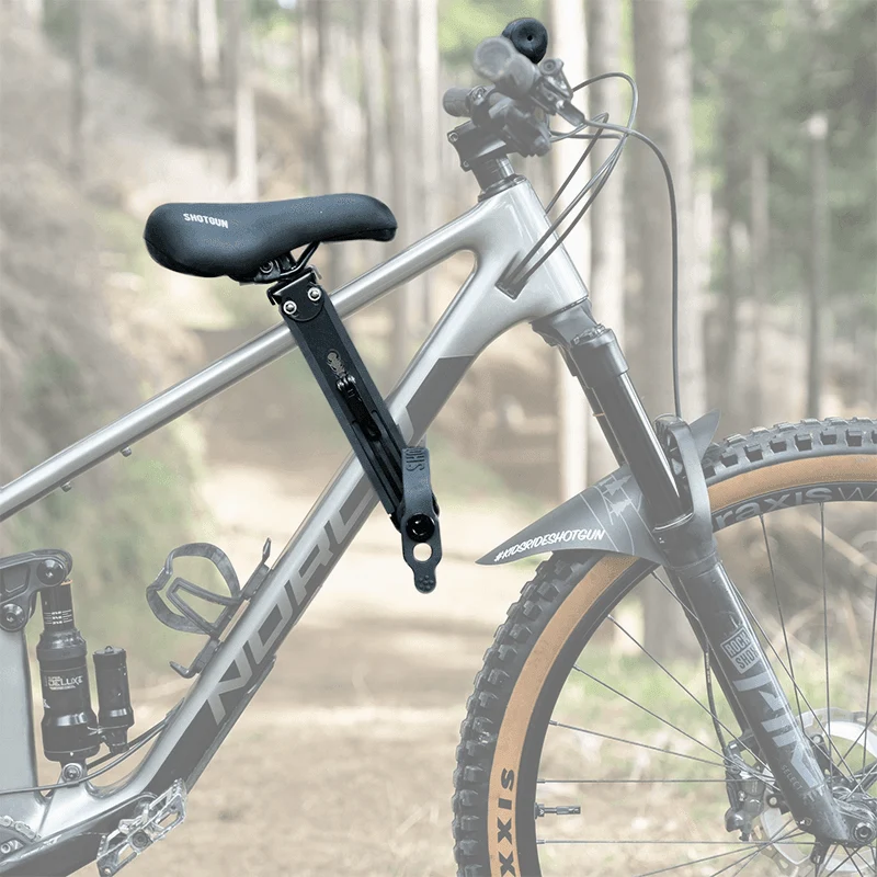 Kids Ride Shotgun Mountain Bike Seat - Black - Image 3