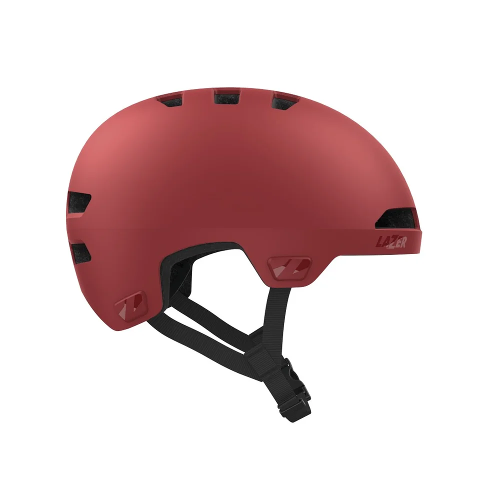 Lazer Maze JR KinetiCore Urban Kids Helmet - Matte Ruby Red - Image 2