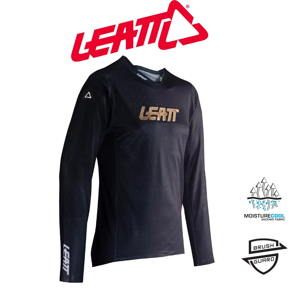 Leatt Gravity 4.0 Long Sleeve MTB Jersey - Black
