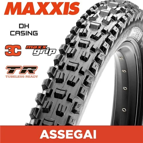 MAXXIS Assegai - 29x2.50" WT - Folding TR - DH 60x2 TPI - 3C MaxxGrip