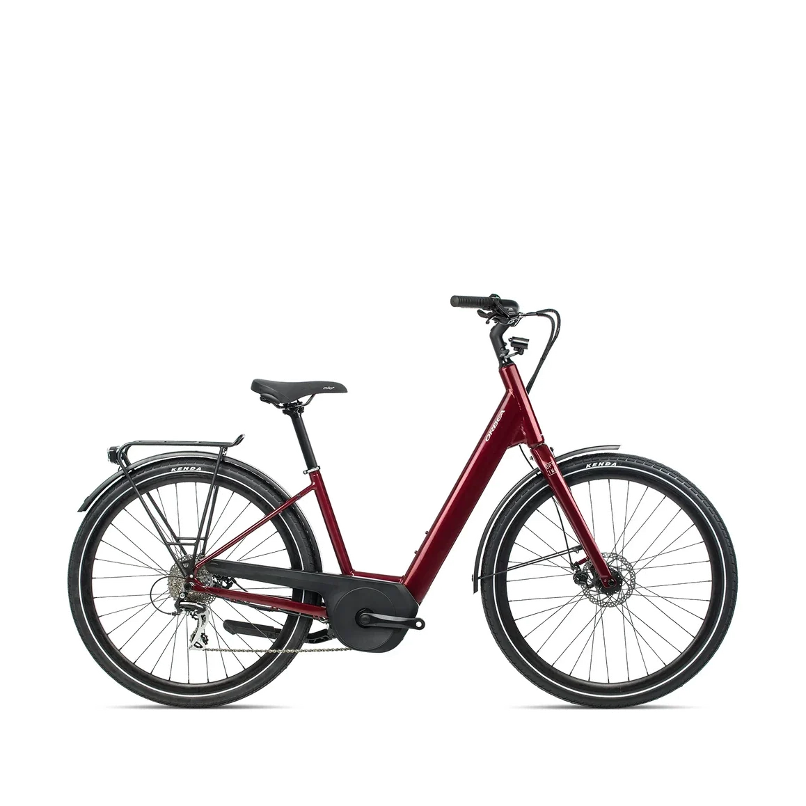 Orbea Optima E40 Electric Bike – Metallic Dark Red
