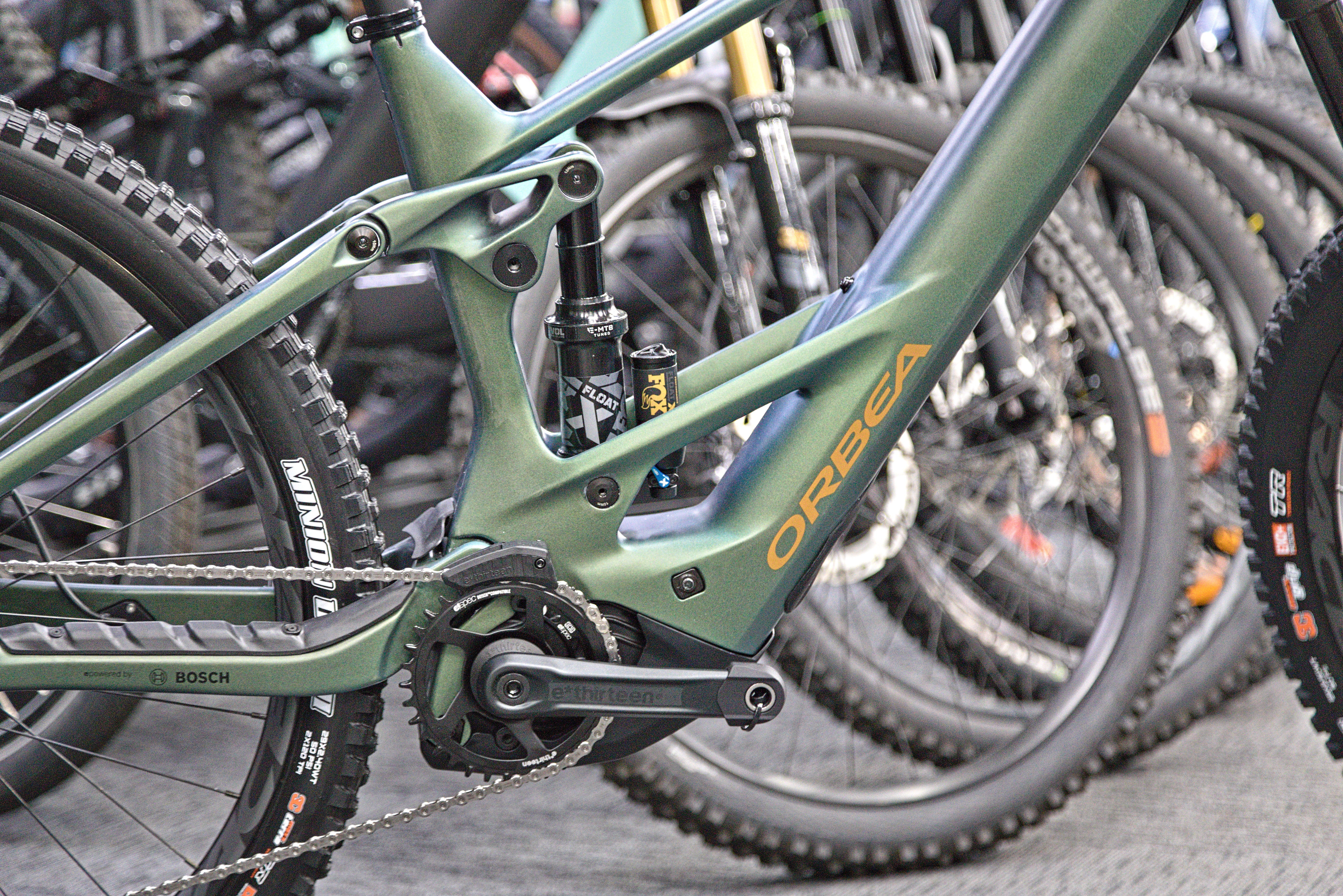 Orbea Wild M20 Dual Suspension Electric Bike - Forest Green - Image 4
