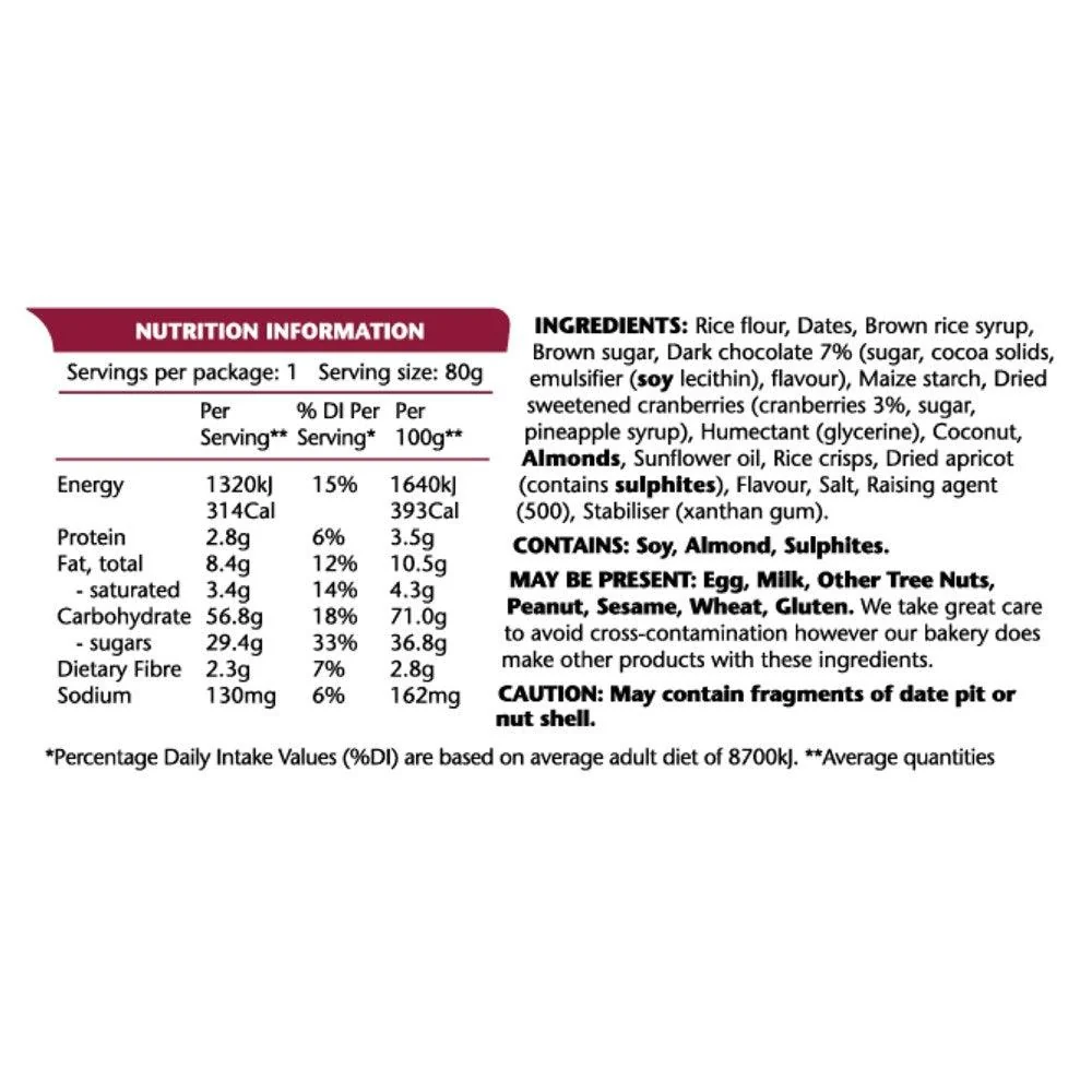 Power Bar Cranberry Chocolate - 80g x 12 - Image 2