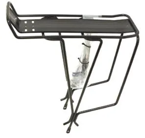 Rear Pannier Rack w/ Top Plate Fittings 20.5cm Long Alloy - Black