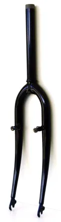 Rigid Fork 26" - Threadless, 1.1/8" (ID 25.4mm, Stem 230mm) with Pivots, Steel. Black (Axle to Crown 400mm)
