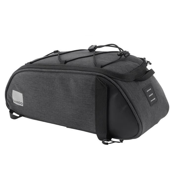 Sahoo 7L Essential Series Convertible Bike Trunk Bag - Grey/Black