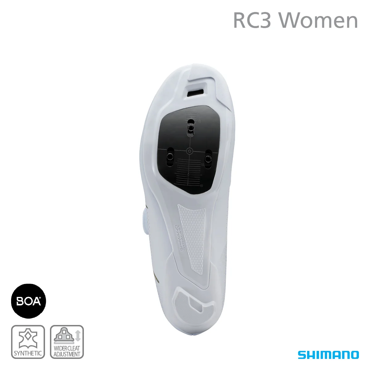 Shimano SH-RC302 Ladies SPD Road Shoe - White - Image 3