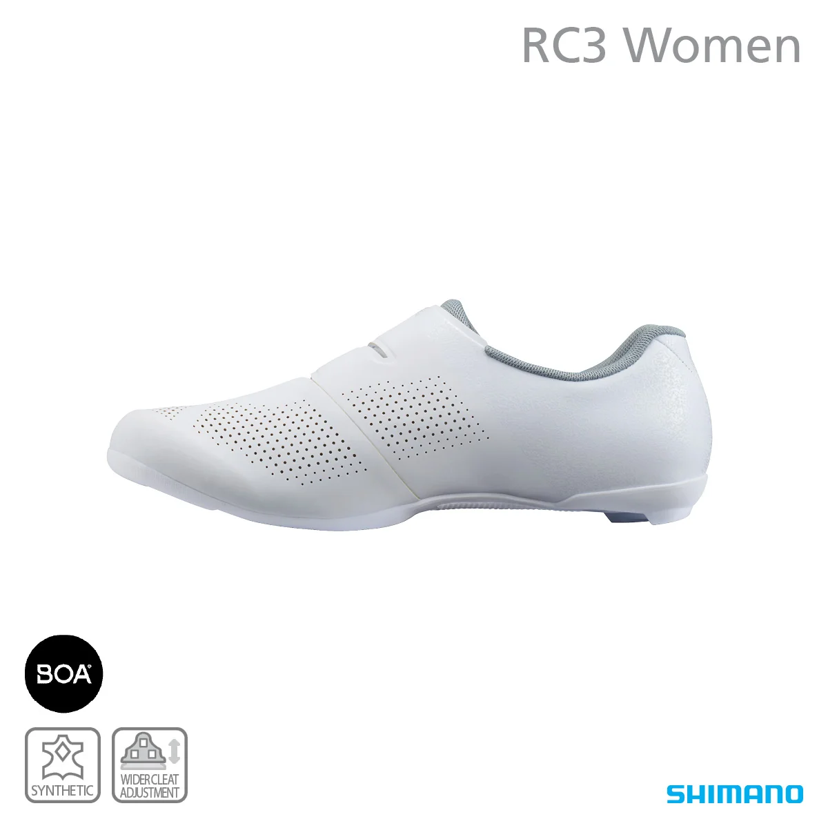 Shimano SH-RC302 Ladies SPD Road Shoe - White - Image 5