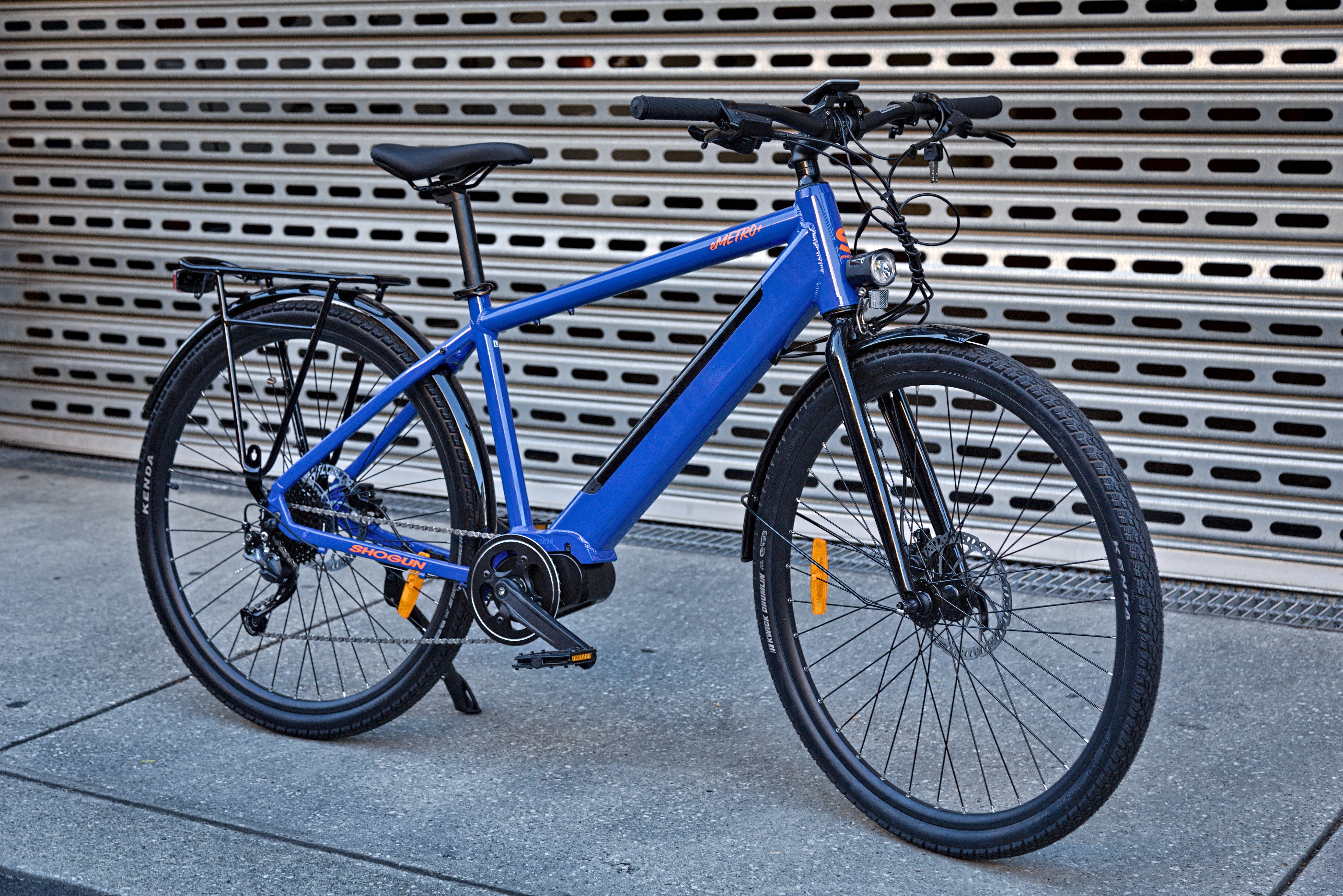 Shogun eMetro+ Electric Hybrid Bike - Blue - Image 8