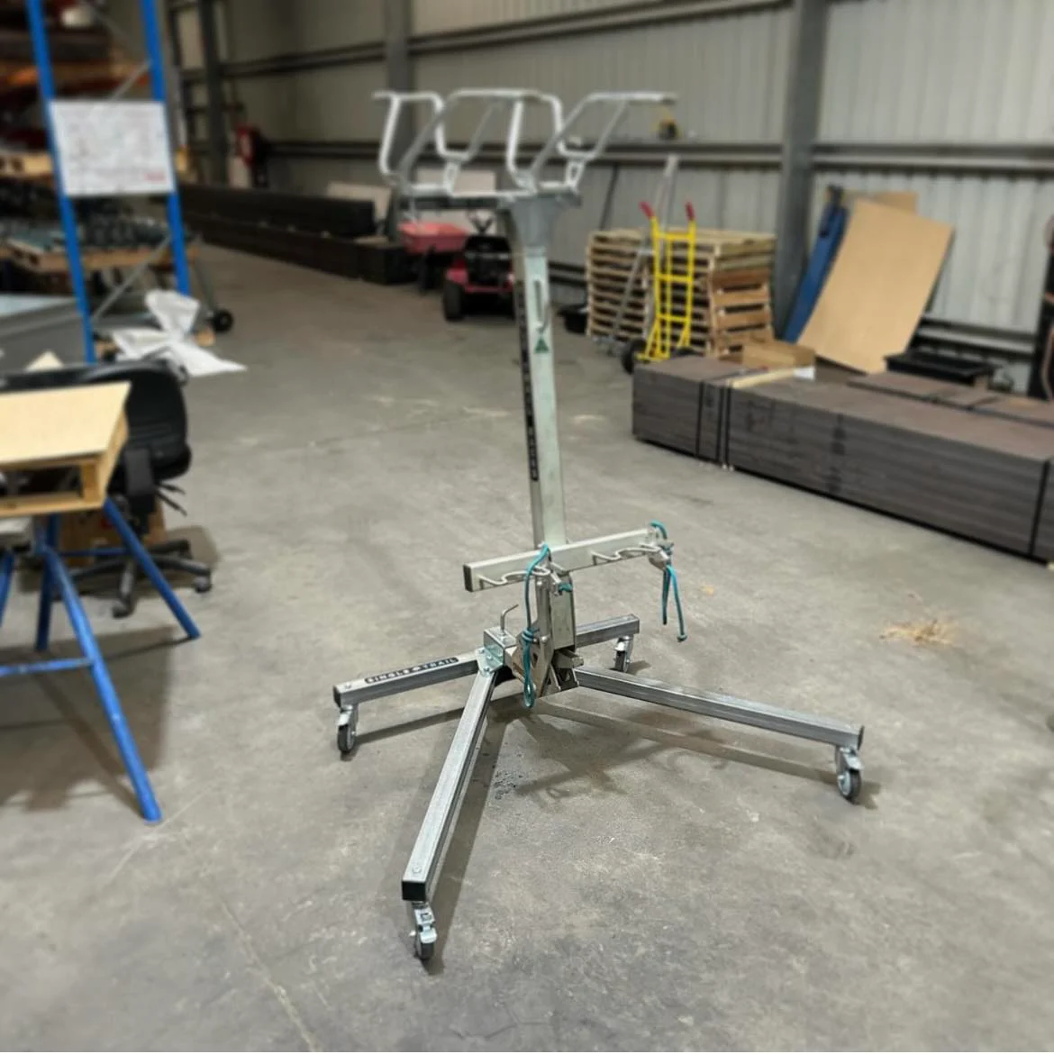 Single Trail Garage Trolley - Storage (Zinc Coating) - Image 2