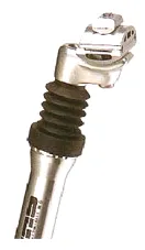SUSPENSION SEAT POST 27.2 x 350mm, Micro-Adjust, Alloy SILVER