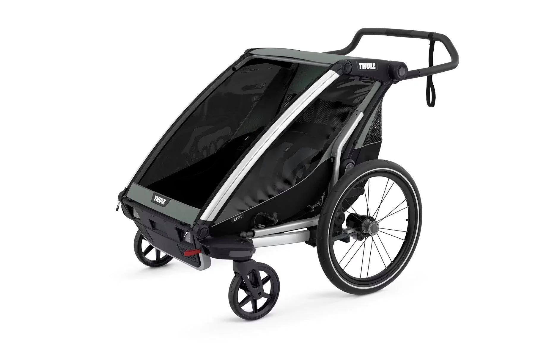 Thule Chariot Lite Multisport Bike Trailer - Aluminum/Agave - Image 3