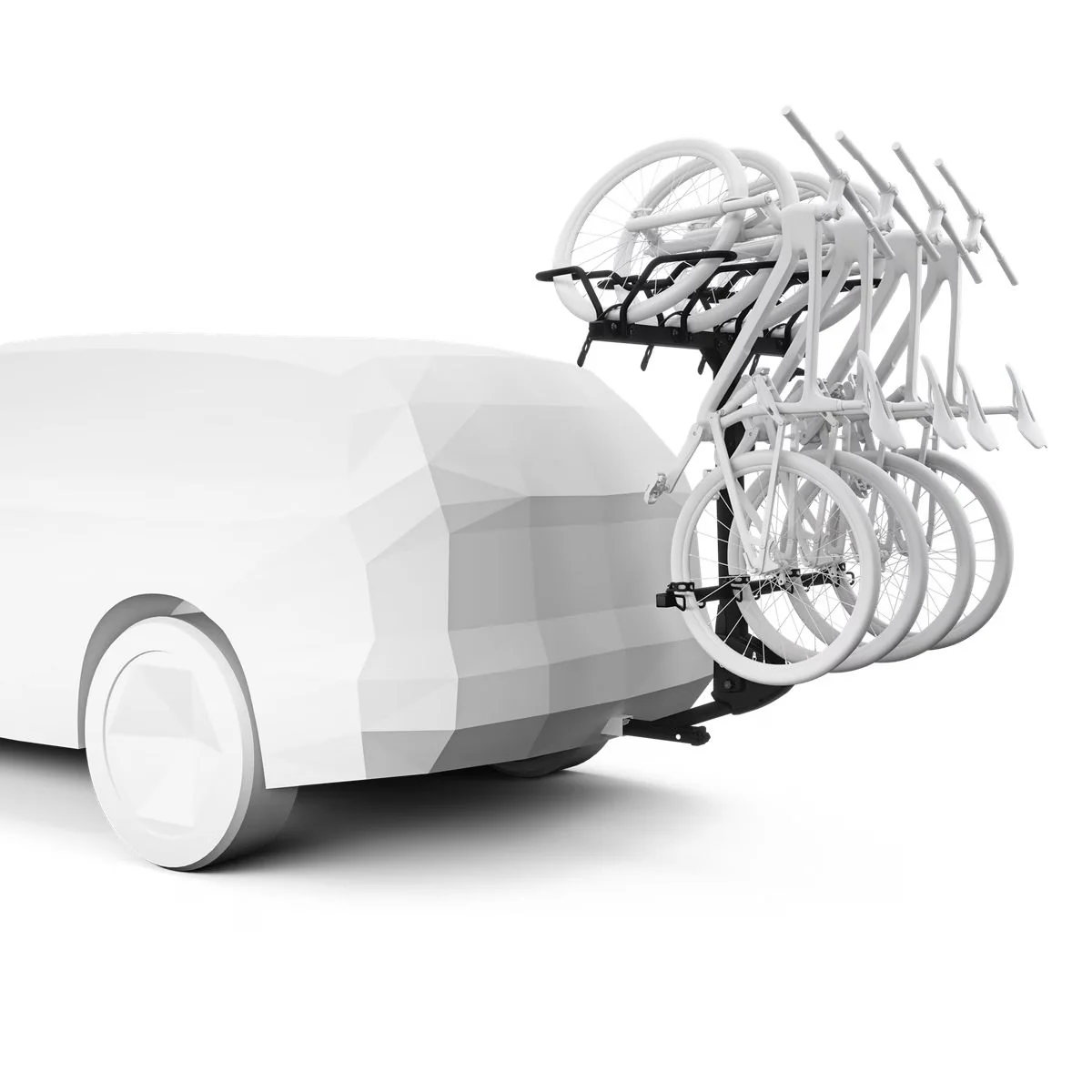 Thule ReVert 4-Bike Vertical Hitch Car Bike Rack - Image 3