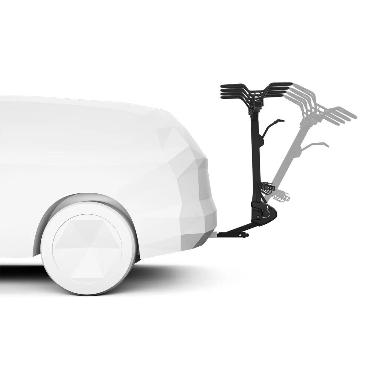 Thule ReVert 4-Bike Vertical Hitch Car Bike Rack - Image 4