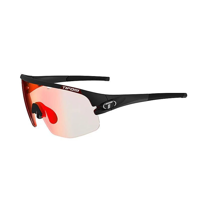 Tifosi Sledge Lite Clarion Red Fototec Cycling Sport Sunglasses - Black