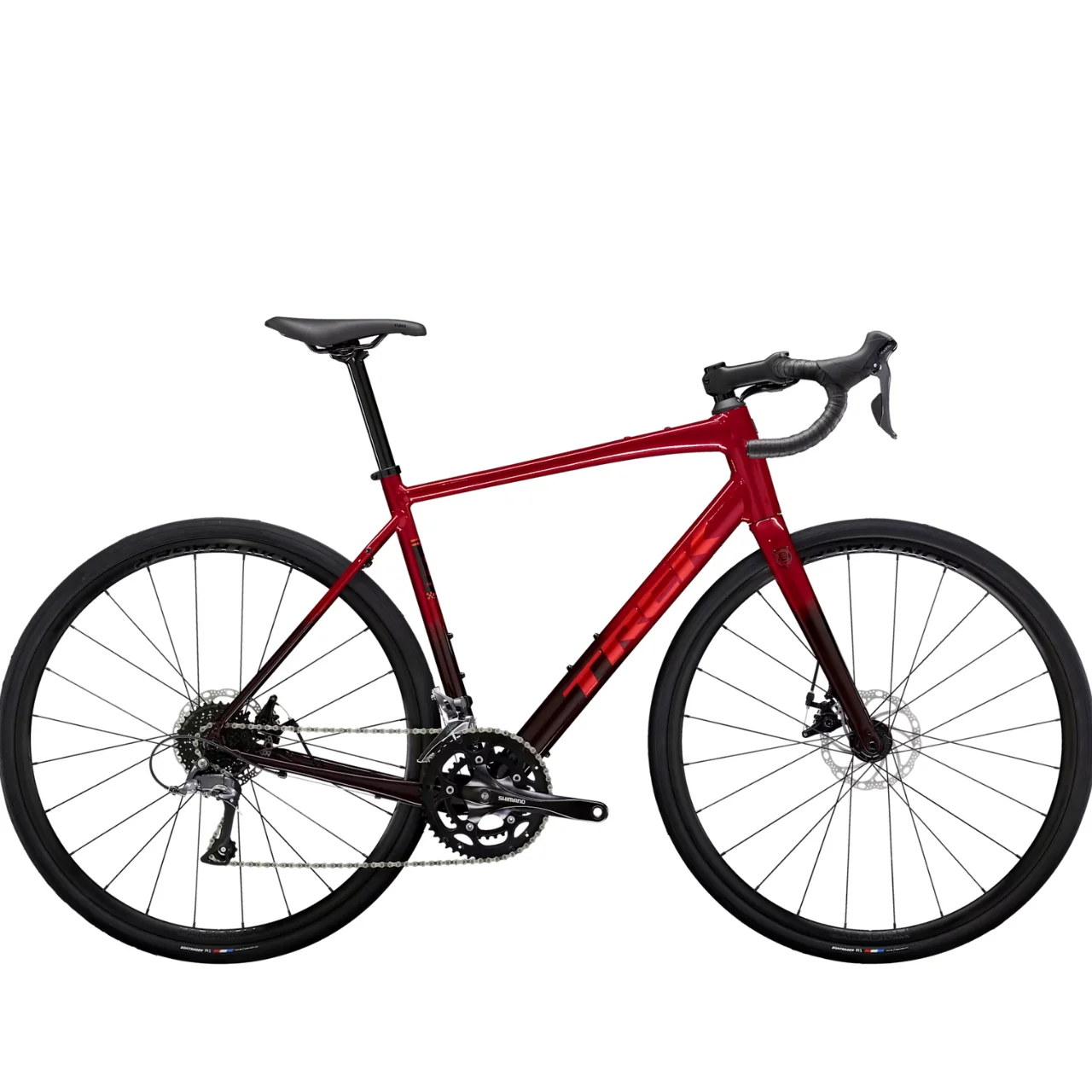 Trek Domane AL 2 Gen 4 Road Bike - Crimson/Dark Carmine Fade
